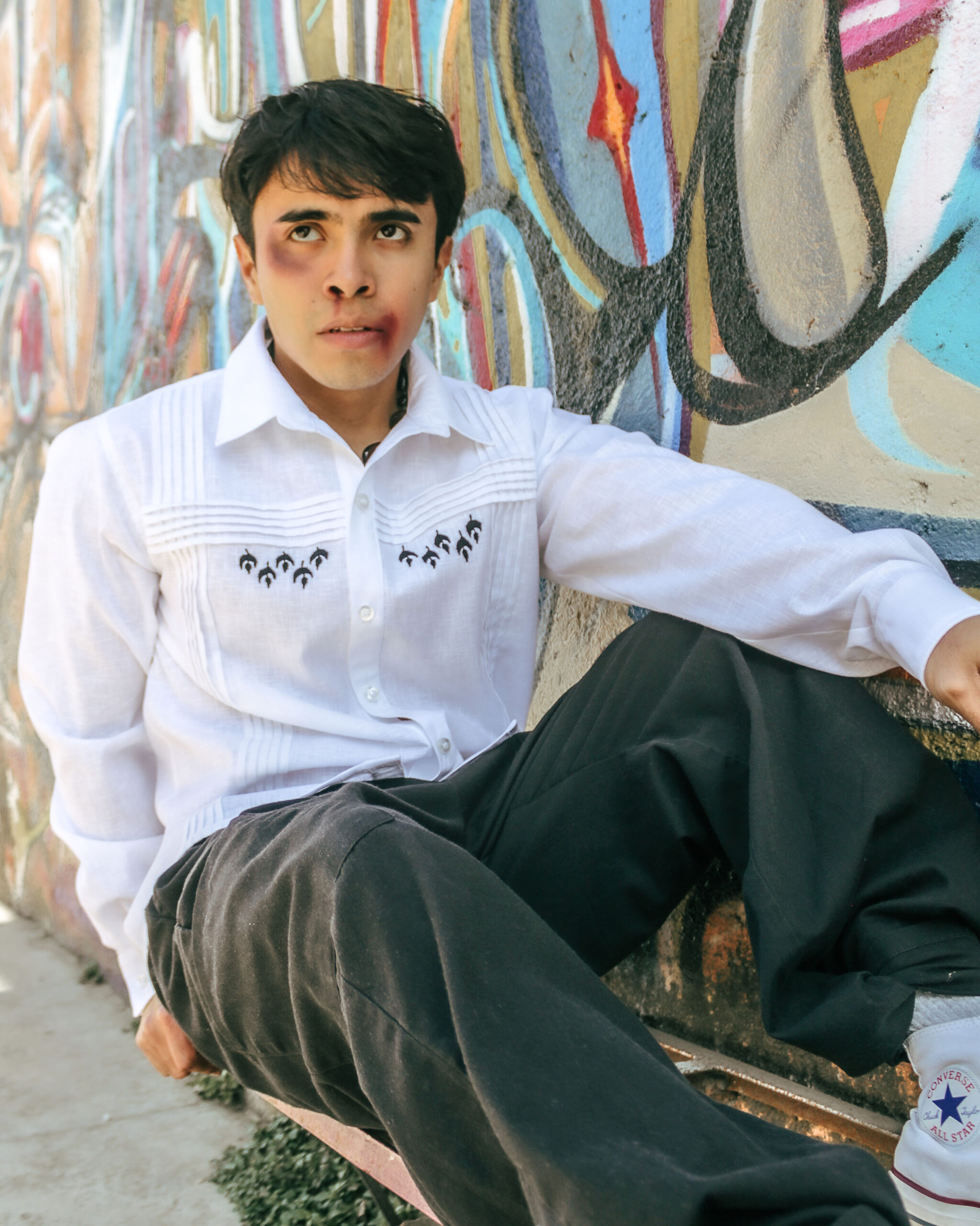 Camisa "Gallo Plateado"