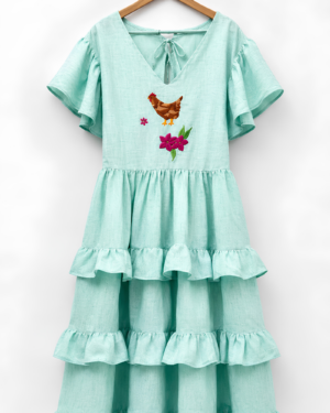 Vestido "Colorada" Menta- XXG
